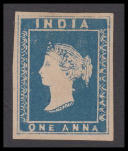 1854 Essay, 1a, in blue, Spence #30, Rare, Fine.