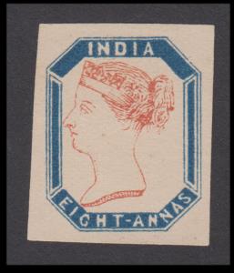 1890? QV 8a, octagonal essay as lithographic imitation of the 1854 essay printed in horizo