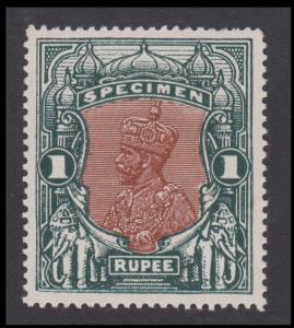 1925 Delhi Specimen KGV 1R, green & red brown, hinged, Fine.