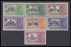 1935 Silver Jubilee set of 7, SG 240-46, mint, hinged, Fine.