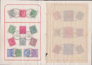 1903 CORONATION DURBAR, QV set of 9 stamps, 3a to 5Rs and QV set of 10 stamps, 3p to 2a6p 
