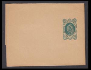 1895 QV PS Wrappers, 1/2a green & 1a brown on buff wove, total 2 items, Mint, Fine.