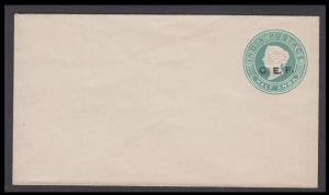 1900 QV Forces PSE, 1/2a blue on white laid, ovpt. C.E.F., PV# MEN3, Mint, Very Fine.
