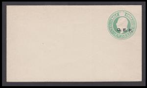 1904 KED VII Forces PSE, 1/2a green on white laid, ovpt. C.E.F., PV# MEN7, Mint, Very Fine