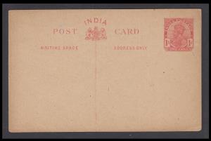 1912 KGV PS PC, 1a carmine on buff, PV# PC21, mint, Fine, Scarce.