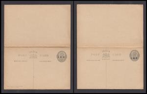 1915 KGV Forces PS PC, 1/4a grey on buff, ovpt. I.E.F. reply card, PV# MPC7, Mint, Fine.