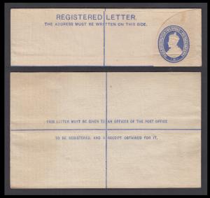 1917 KGV PS RE 2a + 1/2a, blue on yellowish wove, imprint 4, type3, PV#RE10, Mint, Fine.