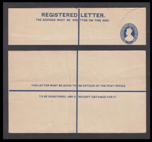 1936 KGV PS RE 3a + 1a, blue on yellowish wove, imprint 5, type3, PV#RE19, Mint, Good cond
