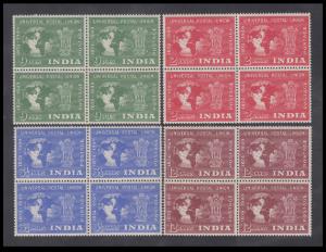 1949 UPU set of 4, SG 325-28, blk/4, mint, Fine.