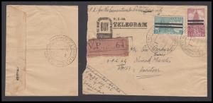 India Postal Training School cancel with parallel bars on 1949 Archaeological 2 ½a + 8a on