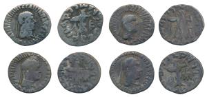 Indo-Greeks, Baktria, Apollodotus II (c. 110-80 BC), Silver Drachm (4), obv. diademed and 