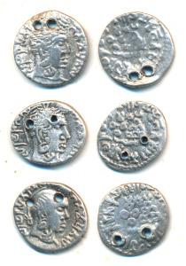 Satavahanas, Gautamiputra Sri Yajna Satakarni, Silver Drachma, obv. bust of the ruler to r