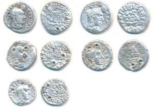 Satavahanas, Gautamiputra Sri Yajna Satakarni, Silver Drachma, obv. bust of the ruler to r