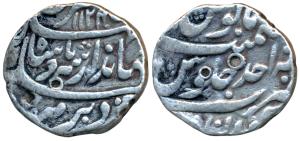 Jahandar Shah, Silver Rupee, 11.31g, Gwalior Mint, ‘Abul Fateh’ couplet, AH 1124/Ahd (KM 3
