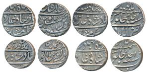 Ahmed Shah Bahadur, Silver Rupees (4), Allahabad Mint, AH 1161/Ahd; Muhammadabad Banaras M