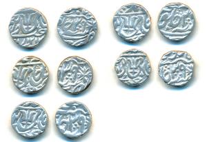 Srinagar Mint, Silver Rupee (5), in the name of Shah Alam II, RY 39 (KM 295). Very Fine+. 