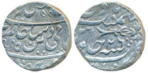 Nawab Hayat Muhammad Khan, Silver Rupee, 11.14g, Bhopal Mint, in the name of Shah Alam II,