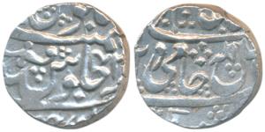 Mahadji Rao, Silver Rupee, 11.27g, Dar ul Fath Ujjain Mint, RY 42, in the name of Shah Ala