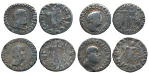 Indo-Greeks, Baktria, Apollodotus II, Silver Drachm (4), obv.diademed and draped large bus
