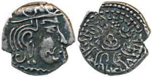 Western Kshatrapas, Kardamaka Family, Damasena, Son of Rudrasimha I as Kshatrapa, Silver D