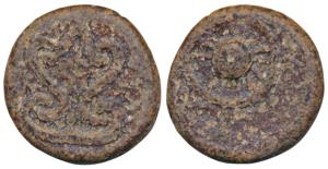Post Gupta, Central India, Aulikaras of Mandasor, Lead Unit, 5.32g, obv. multi spoked whee