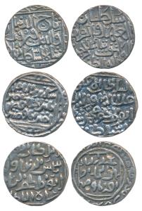 Silver Tanka (3), Bahamani, Taj-ud-Din Firuz Shah, Ahsanabad Mint; Muhammad Shah Khilji, H