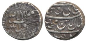 Shah Jahan, Silver Rupee, 11.36g, Delhi Mint, Kalima within circle on obv.(KM 227.6).Very 