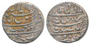Shah Jahan, Silver Rupee, 11.38g, Surat Mint, AH 1038/2, legend in four lines on both side