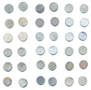 Shah Jahan, Silver Rupee (18), Surat Mint, RY 15, 16, 21, 23, 26, AH 1059/32, 1045, 1053/1