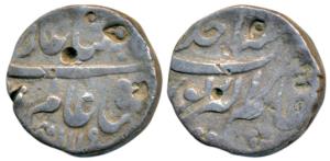 Shah Alam Bahadur, Silver Rupee, 11.45g, Alamgirpur Mint, AH 1119/Ahd, complete mint name 