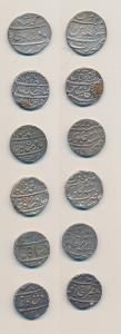 Muhammad Shah(AH 1131-1161, 1719-1748 AD), Silver Rupee (6), Mustaqir al-Khilafat Akbaraba