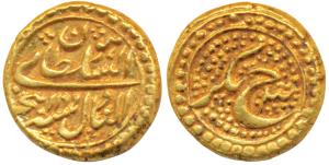 Tipu Sultan(AH 1197-1202, 1782-1799 AD), Gold Pagoda, 3.44g, Nagar Mint, AM 11199/3, compl