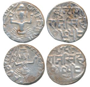 Ram Singh, Silver Rupee (2), in the name of Edward VII, obv.seatedgoddess figure holding k