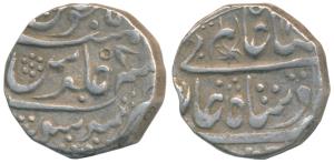 Mahadji Rao (AH 1175-1209, 1761-1794 AD), Silver Rupee, 11.0g, Dar ul Salam Mandsaur Mint,