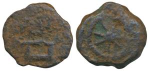 City State Issue, Vedis (Modern name Vidisha), Copper Unit, 1.61g, obv. multi-spoke wheel 