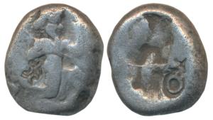 Persia, Achaemenid Empire, time of Xerxes II - Artaxerxes I (c. 420-380 BC), Silver Siglos