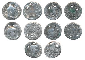 Satavahanas, Gautamiputra Sri Yajna Satakarni, Silver Drachma, obv. bust of the ruler to r