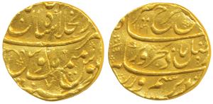 Farrukhsiyar, Gold Mohur, 10.97g, Dar-ul-Khilafat Shahjahanabad Mint, AH 1131/7 (KM 390.30