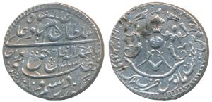 Wajid Ali Shah, Silver Rupee, 11.08gm, Mulk Awadh Bait us-Saltanat Lakhnau Mint, AH 1263/A