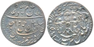 Wajid Ali Shah, Silver Rupee, 11.11gm, Bait-us-Sultanat Lakhnau Mulk Awadh Akhtarnagar Min