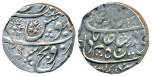 Indore Feudatory, Sironj Mint, Silver Rupee, 11.27g, in the name of Shah Alam II, AH 1201/