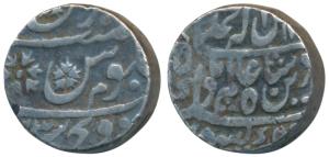 Indore Feudatory, Sironj, Silver Rupee, 11g, Sironj Mint, in the name of Shah Alam II, wit