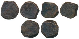 Bombay Copper Pice or Copperoon (3), shield of arms of the East India Company within a dot