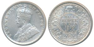 George V, Silver ½ Rupee, 1930, Calcutta Mint (Prid 332). About Uncirculated.
