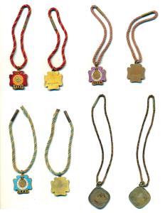 Western India Turf Club India, Badges, all different years from 1935-36 to 1945-46. Very F