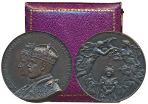 George V Coronation Medal, Copper, 1911, obv. conjoined busts of George V and Queen Mary, 