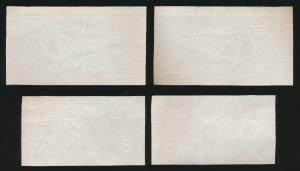 George VI, watermarked paper for Rupees 5 and 10, the first with legend ’Reserve/Bank/of/I