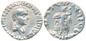 Indo-Greeks, Apollodotus II (c. 110-80 BC), Silver Drachm, 2.36, obv. diademed and draped 