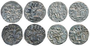 Hindu Shahis of Kabul and Ohinda, Samantadeva (c. 850-1000 AD), Silver Drachma, obv. recum