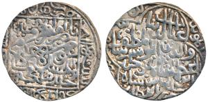 Ghiyath al-din Azam, Silver Tanka, 11.0g, Hadrat Firuzabd Mint, Nasir amir al-mu ’minin gh